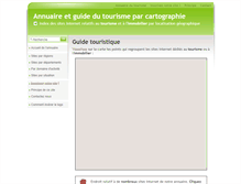 Tablet Screenshot of guide-tourisme.org